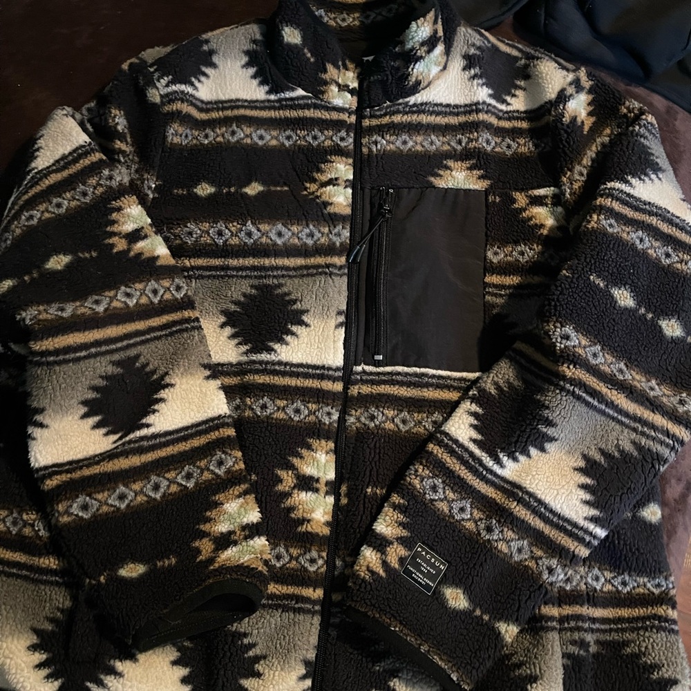 Patterned Fleece Jacket